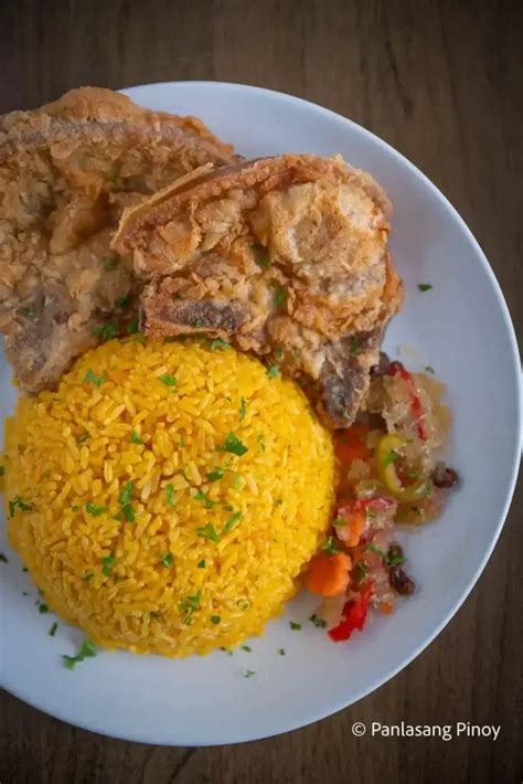 Java Rice with Pork Chop .